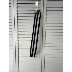 Izod navy blue & gray fabric belt women's size 6 (42" x 1.5")
